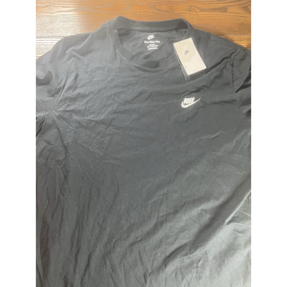 NEW Nike Sportswear Club Embroidered Futura Tee Shirt BLACK Size 2XL XXL NWT